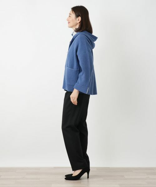 Leilian / レリアン テーラードジャケット | フーデッドニットジャケット【HAND】 | 詳細2