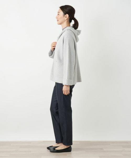 Leilian / レリアン テーラードジャケット | フーデッドニットジャケット【HAND】 | 詳細5