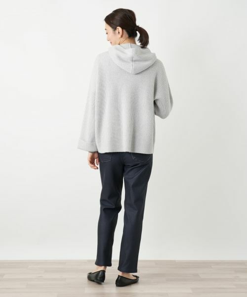 Leilian / レリアン テーラードジャケット | フーデッドニットジャケット【HAND】 | 詳細6