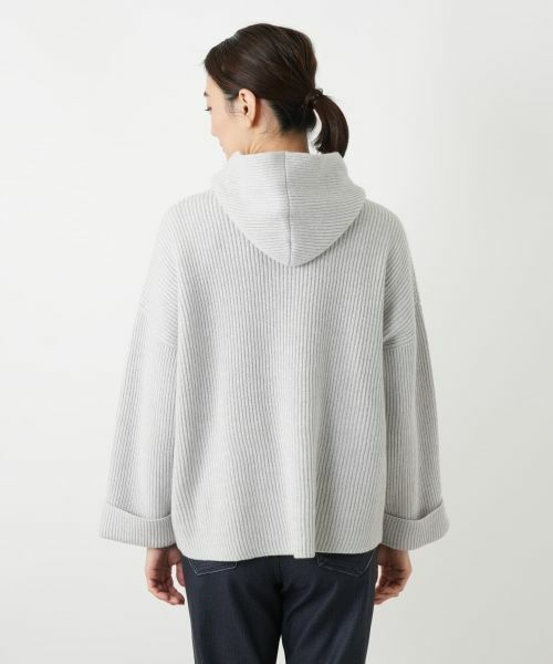 Leilian / レリアン テーラードジャケット | フーデッドニットジャケット【HAND】 | 詳細9