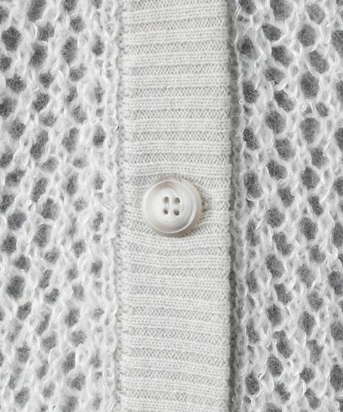 Leilian / レリアン カーディガン・ボレロ | 編地切替ニットカーディガン【HAND】 | 詳細14