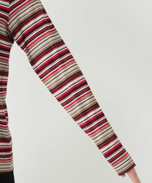 Leilian / レリアン カットソー | マルチボーダーハイネックカットソー【BIANCA LANCIA】 | 詳細16