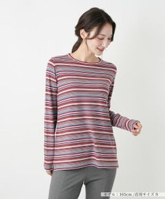 Leilian / レリアン カットソー | ボーダースリットカットソー【BIANCA LANCIA】