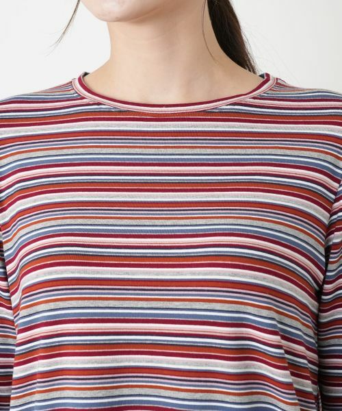 Leilian / レリアン カットソー | ボーダースリットカットソー【BIANCA LANCIA】 | 詳細10