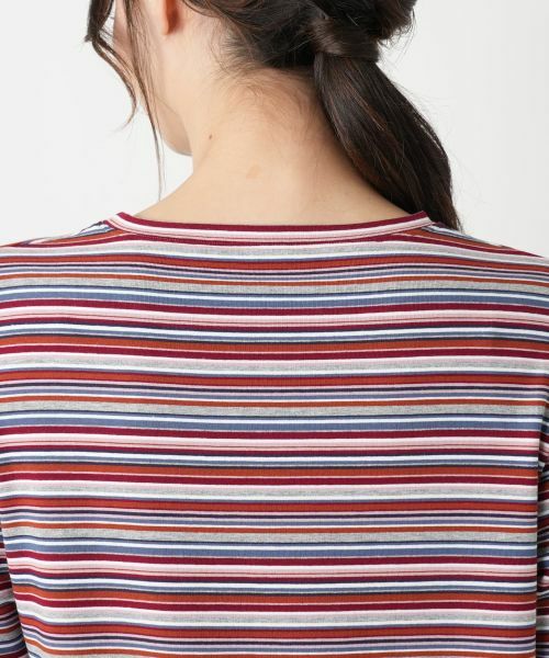 Leilian / レリアン カットソー | ボーダースリットカットソー【BIANCA LANCIA】 | 詳細11