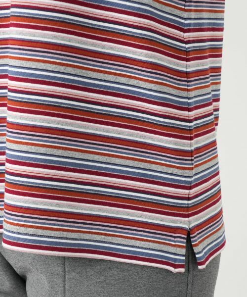 Leilian / レリアン カットソー | ボーダースリットカットソー【BIANCA LANCIA】 | 詳細13