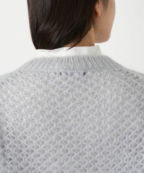 Leilian / レリアン テーラードジャケット | 格子編みニットベスト | 詳細8