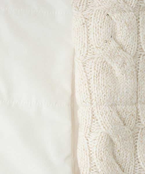 Leilian / レリアン テーラードジャケット | ケーブルニット切替ハイネックベスト | 詳細12