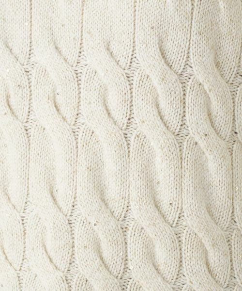 Leilian / レリアン ニット・セーター | カシミヤ混ハイネックケーブルニット | 詳細11