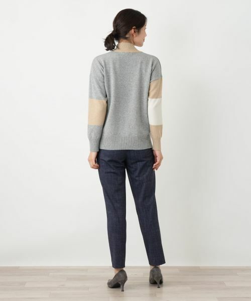 Leilian / レリアン ニット・セーター | シルク混配色ハイネックニット | 詳細3