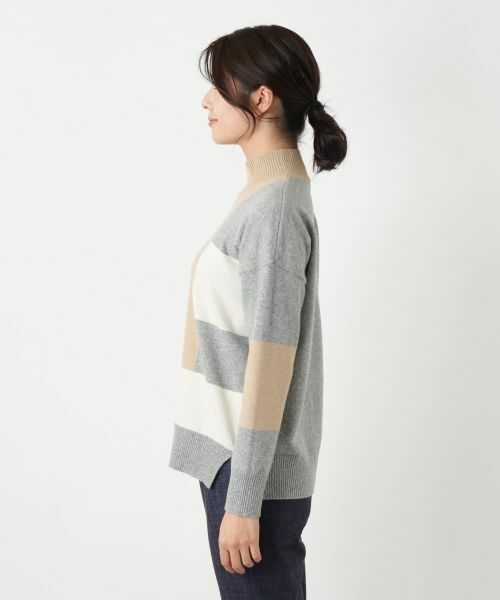 Leilian / レリアン ニット・セーター | シルク混配色ハイネックニット | 詳細5