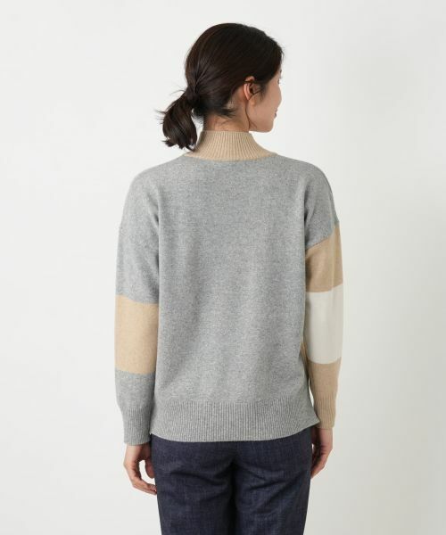 Leilian / レリアン ニット・セーター | シルク混配色ハイネックニット | 詳細6