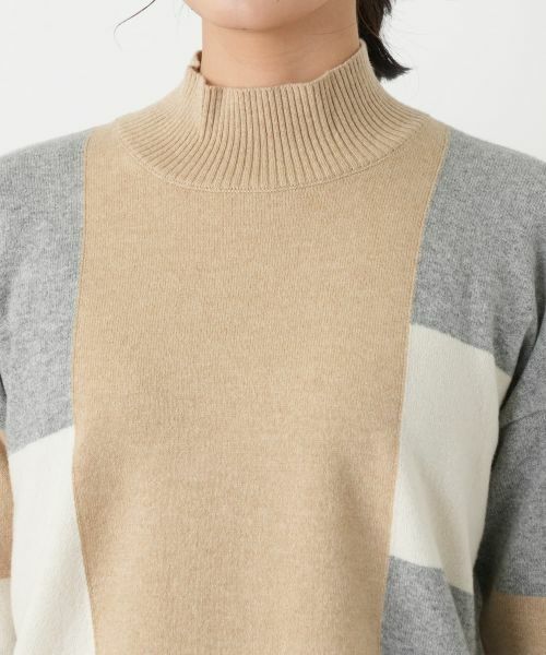 Leilian / レリアン ニット・セーター | シルク混配色ハイネックニット | 詳細7