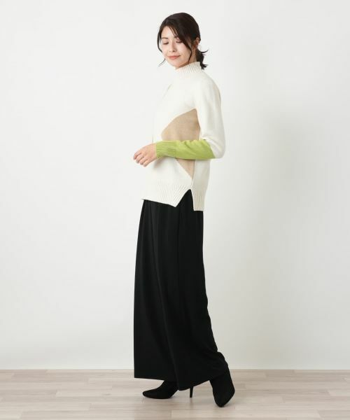 Leilian / レリアン ニット・セーター | シルク混配色ハイネックニット | 詳細2