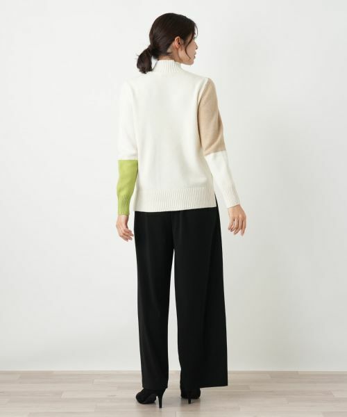 Leilian / レリアン ニット・セーター | シルク混配色ハイネックニット | 詳細3