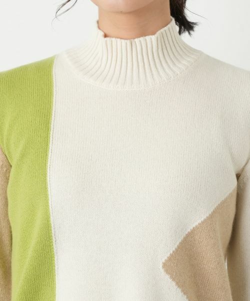 Leilian / レリアン ニット・セーター | シルク混配色ハイネックニット | 詳細7
