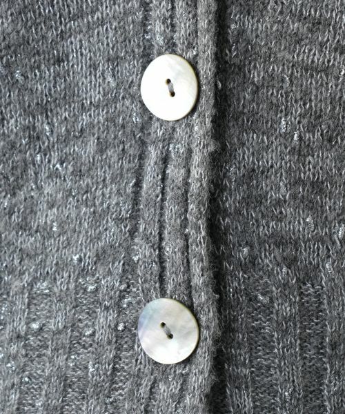 Leilian / レリアン カーディガン・ボレロ | ラメVネックカーディガン | 詳細11