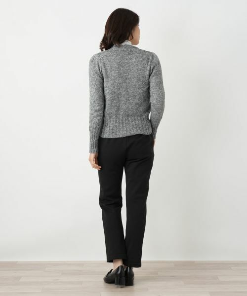 Leilian / レリアン カーディガン・ボレロ | ラメVネックカーディガン | 詳細3