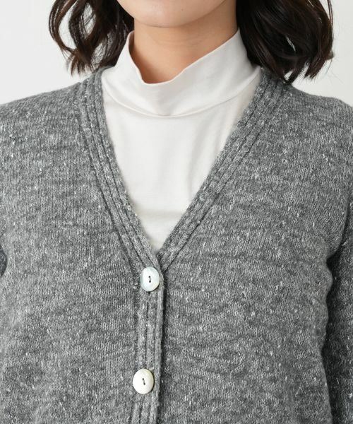 Leilian / レリアン カーディガン・ボレロ | ラメVネックカーディガン | 詳細7