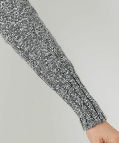 Leilian / レリアン カーディガン・ボレロ | ラメVネックカーディガン | 詳細9