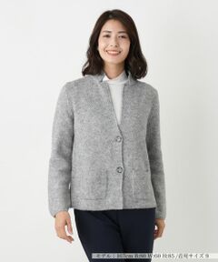 Leilian / レリアン テーラードジャケット | アルパカ混ニットジャケット