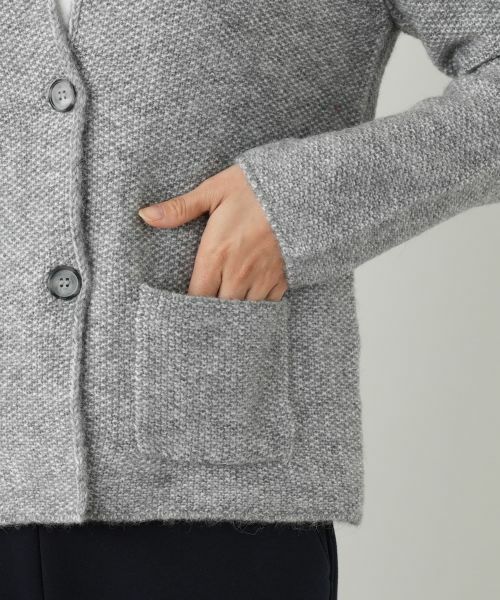 Leilian / レリアン テーラードジャケット | アルパカ混ニットジャケット | 詳細10