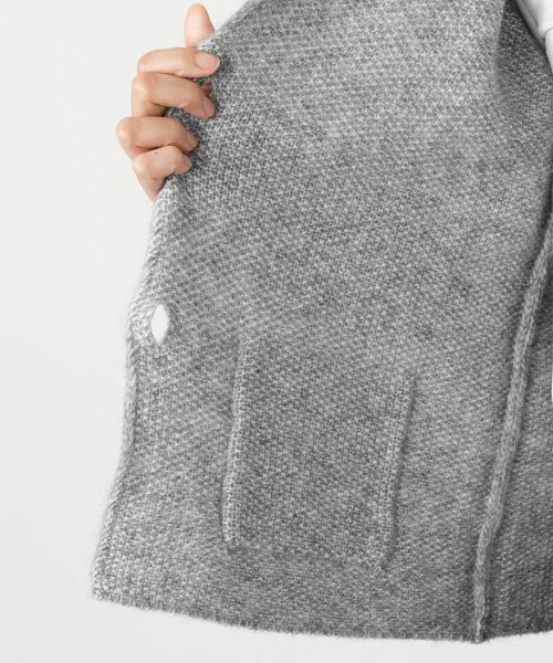 Leilian / レリアン テーラードジャケット | アルパカ混ニットジャケット | 詳細11