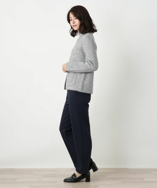 Leilian / レリアン テーラードジャケット | アルパカ混ニットジャケット | 詳細2