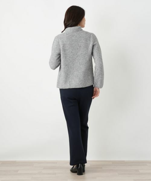 Leilian / レリアン テーラードジャケット | アルパカ混ニットジャケット | 詳細3