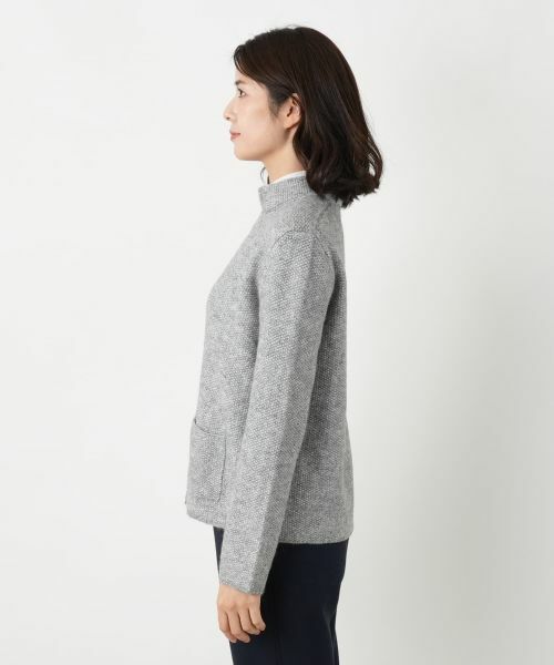 Leilian / レリアン テーラードジャケット | アルパカ混ニットジャケット | 詳細5