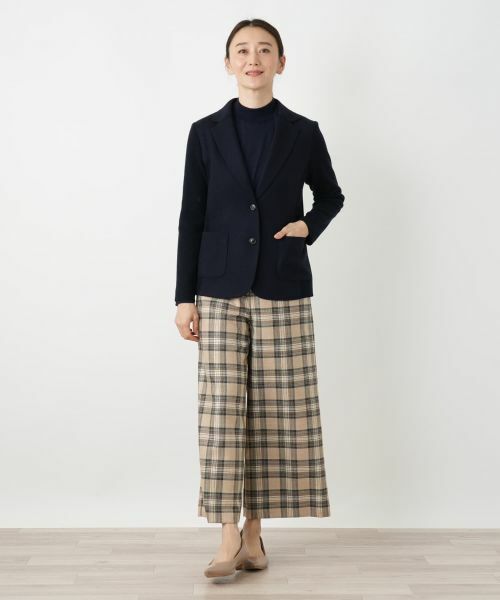 Leilian / レリアン テーラードジャケット | 異素材切替ジャケット【Leilian WHITE LABEL】 | 詳細1