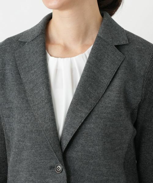 Leilian / レリアン テーラードジャケット | 異素材切替ジャケット【Leilian WHITE LABEL】 | 詳細10