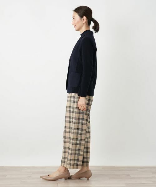 Leilian / レリアン テーラードジャケット | 異素材切替ジャケット【Leilian WHITE LABEL】 | 詳細2