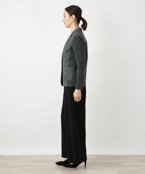Leilian / レリアン テーラードジャケット | 異素材切替ジャケット【Leilian WHITE LABEL】 | 詳細5