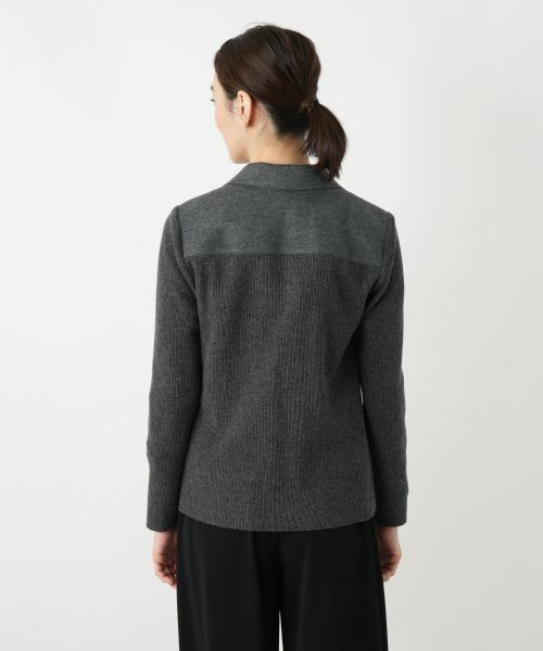 Leilian / レリアン テーラードジャケット | 異素材切替ジャケット【Leilian WHITE LABEL】 | 詳細9