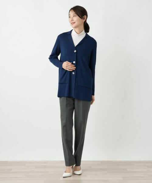 Leilian / レリアン カーディガン・ボレロ | ラペルドカーディガン【Leilian WHITE LABEL】 | 詳細4