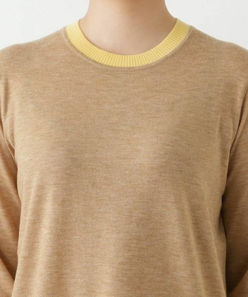 Leilian / レリアン ニット・セーター | ボーダー切替クルーネックニット【Leilian WHITE LABEL】 | 詳細10