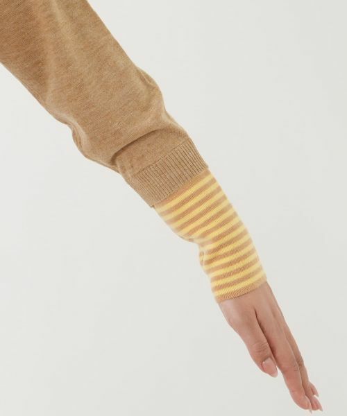 Leilian / レリアン ニット・セーター | ボーダー切替クルーネックニット【Leilian WHITE LABEL】 | 詳細12