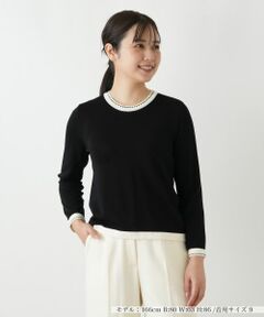 Leilian / レリアン ニット・セーター | アンサンブルカーディガン【Leilian WHITE LABEL】