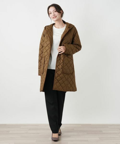 Leilian / レリアン その他アウター | 中わたフーデッドコート【Leilian WHITE LABEL】 | 詳細1