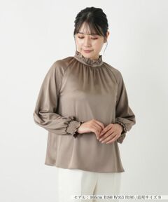 Leilian / レリアン シャツ・ブラウス | フリルブラウス【セレモニー】【Leilian WHITE LABEL】