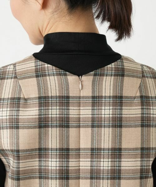 Leilian / レリアン ロング・マキシ丈ワンピース | チェックジャンパースカート【Leilian WHITE LABEL】 | 詳細11