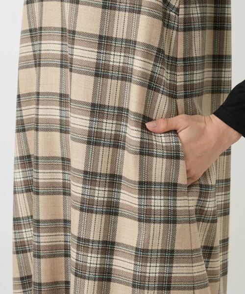 Leilian / レリアン ロング・マキシ丈ワンピース | チェックジャンパースカート【Leilian WHITE LABEL】 | 詳細13