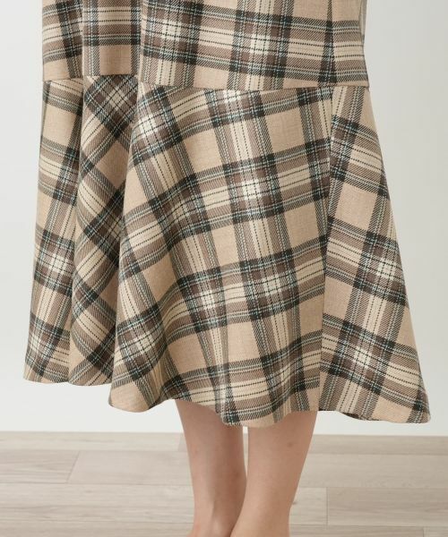 Leilian / レリアン ロング・マキシ丈ワンピース | チェックジャンパースカート【Leilian WHITE LABEL】 | 詳細14