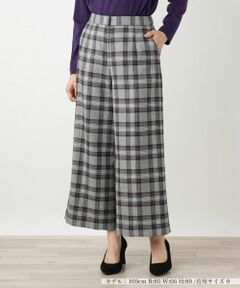 Leilian / レリアン その他パンツ | チェックワイドパンツ【Leilian WHITE LABEL】
