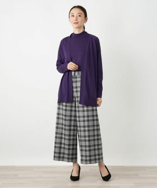 Leilian / レリアン その他パンツ | チェックワイドパンツ【Leilian WHITE LABEL】 | 詳細4
