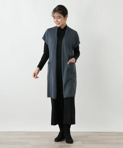 Leilian / レリアン テーラードジャケット | ロングベスト【Leilian WHITE LABEL】 | 詳細1