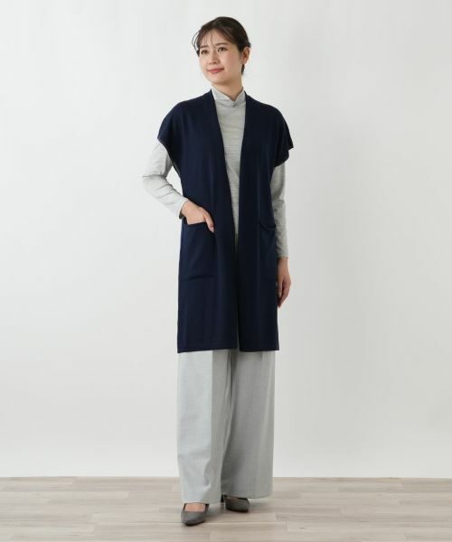 Leilian / レリアン テーラードジャケット | ロングベスト【Leilian WHITE LABEL】 | 詳細4