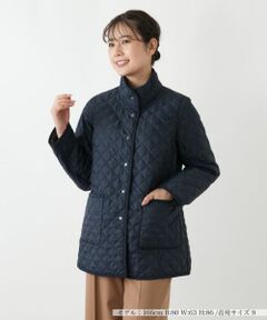 Leilian / レリアン テーラードジャケット | 中わたリバーシブルキルティングジャケット【Leilian WHITE LABEL】