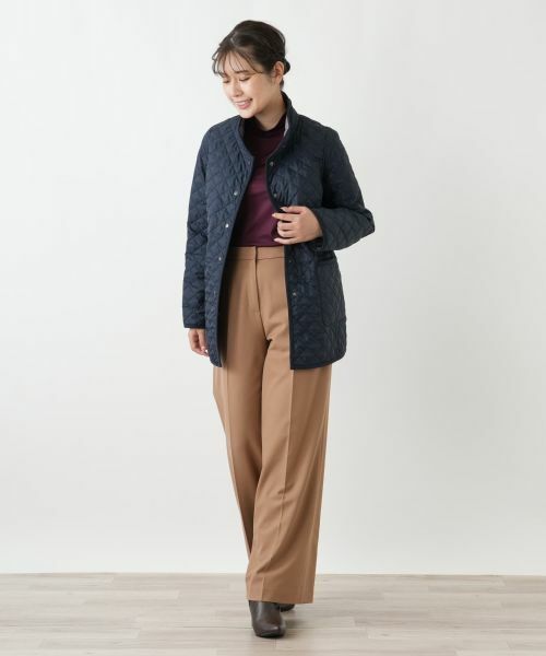 Leilian / レリアン テーラードジャケット | 中わたリバーシブルキルティングジャケット【Leilian WHITE LABEL】 | 詳細1
